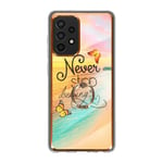 Coque pour Samsung A52 5G et A52s Hybride Bague Motif Plage Orange