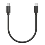 Cable 20cm USB-C USB-C Noir pour Samsung Galaxy NOTE 8 / NOTE 9 / NOTE 10 Phonillico®