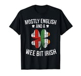 English Wee Bit Irish England St Patrick's Day Gift T-Shirt