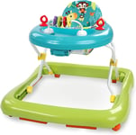 Bright Starts Giggling Safari Walker with Easy Fold Frame for Storage, Ages 6 Mo