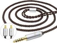 Okcsc Cable 4.4mm Audio Jack for Sennheiser IE400 Pro Earbuds IE100 IE500 Lossle