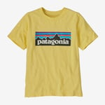 Patagonia Kids P-6 Logo T-Shirt Milled Yellow XS (5-6år)