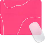 Tapis de Souris,Barbie Rose Ligne Forme De Coeur Mouse Pad Mousepad de personnalité avec Base en Caoutchouc Imperméable et Antidérapante Mousepad pour Bureau,Travail,Ordinateur,Maison