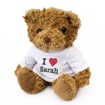 NEW - I LOVE SARAH - Teddy Bear Cute Cuddly Gift Present Birthday Valentine Xmas