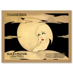 Advert Theatre Play Stage Salome Oscar Wilde Nazimova Artwork Framed Wall Art Print A4