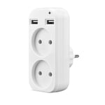 Wall USB Plug Adapter  Socket Outlet for Phone   USB Port 5V 2A USB9986