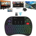 Mini Clavier Wireless Français Ergonomique Sans Fil Avec Touchpad Smart TV PC