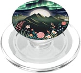 Boho Chic Couronne Florale Forêt Nature Montagne Mignon Aurore PopSockets PopGrip pour MagSafe