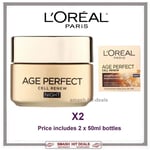 2  X L'oreal Paris - Age Perfect Cell Renew Night Cream Advanced Restoring