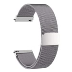 22 mm magnetiskt watch för Huami Amazfit GTR 4 3 Pro 2 2e Rostfritt stål Mesh Armband remslinga för GTR 47 mm Pace Stratos Silver