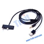 Cable Audio Jack USB Dock 30 pin Micro USB pour iPhone Ipad Samsung, Couleur: Noir, Smartphone: Non