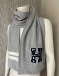 TOMMY HILFIGER GREY VARSITY SCARF DOUBLE LAYERED BNWT