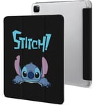 Étui Pour Ipad Pro 2021 Stitch 12,9 Pouces, Type Ordinateur Portable, Support À Trois Volets Avec Porte-Stylo, Veille/Réveil Automatique