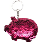 Porte-Clés de Voiture Mignon Cochon Charme Cadeau Cadeaux Pour Paillettes Accessoires Intérieurs Rose Rouge