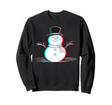 Christmas EDM Snowman Raver Drop The Bass House Music Sweatshirt