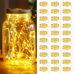 [Lot de 30] Guirlande Lumineuse à Piles, 2m 20LED Mini Guirlande LED, Étanche Guirlandes Lumineuses en Cuivre pour Décoration Anniversaire, Bouteille, Mariage, Fête, Noël, Chambre, Jardin Blanc Chaud