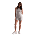 aim'n Grey Melange Ease Ribbed Shorts Grå