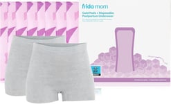 Frida Mom 2-in-1 Postpartum Pads + Disposable Knickers, Soothing Instant Cold