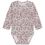 Hust&Claire Buller Blommig Baby Body Rose Morn | Rosa | 56 cm