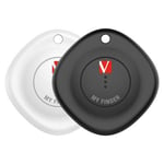 Verbatim Lot de 2 traceurs porte-clé Bluetooth My Finder - Noir