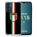 Cokitec Coque Renforcée pour Samsung Galaxy A15 4G / 5G Voyage Italie 3 Noir