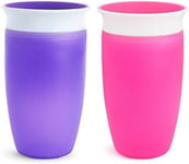 Munchkin Miracle 360 Sippy Cup, 2 Pack, Pink/Purple