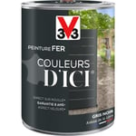 V33 - Peinture fer extérieur Couleurs d'Ici® Gris noir Velours 1,5L - Gris Noir