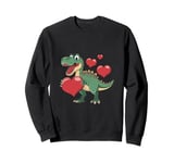 Trex Dino Boys Valentines Day Shirt Dinosaur Valentines Day Sweatshirt