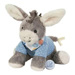 Sterntaler 6012000 Peluche Musicale, Âne Emmi, Mécanisme Musical Remplaçable, Taille: M, Gris/Bleu