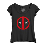 T-Shirt Femme Col Echancré Deadpool Super Héros Bd Film Geek