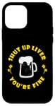 Coque pour iPhone 12 mini Boire de la bière Saint Patrick's Shut Up Foie