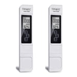 Tlily - 2X Testeur de Qualité l' Numérique tds ec Meter 0-9999 ppm Plage Mesure Température Pureté