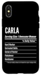 iPhone X/XS Carla Gift, Nutritional Facts Serving Size, Calories Case