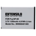 Batterie pour Camileo S20 S20B S20B HD 1300mAh 3,7V