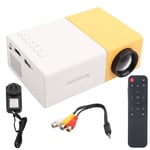 Tyylikäs minikotiteatteri kannettava LED-projektori teräväpiirtotuki 1080P HDMI VGA -multimediasoitin AU-pistoke 110?240V