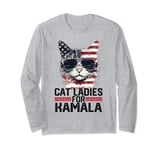 Cat Ladies for Kamala Harris Funny Cat Long Sleeve T-Shirt