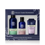 Neal's Yard Remedies | Uplifting Geranium & Orange Collection | Gift Set for Women | Reviving Essential Oils | Body Lotion, Shower Gel & Hand Cream | Pack of 3