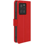 Case for Xiaomi 13T & 13T Pro Card-holder Cover Video Stand Feature Red