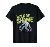 Zombie Walk of Shame - Funny Halloween Zombie Design T-Shirt