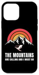 Coque pour iPhone 12 mini The Mountains Are Calling And I Must Go Skier Ski Men