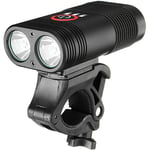 Tiga - 3000LM Double led Rechargeable Vélo Tête Lumière Vélo usb Lampe + Support Rotatif