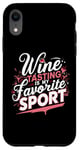 Coque pour iPhone XR La dégustation de vin est ma boisson préférée pour le sport