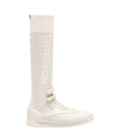 Reebok Classic Freestyle Hi Ultraknit Womens Trainers Slip On Shoes White BS8666 - Off-White Textile - Size UK 6.5