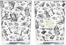 V&A Enterprises V&A Alice in Wonderland Highball Glasses in Gift Box, Glass, 33