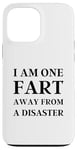 iPhone 13 Pro Max Fart Present for Dad - I am One Fart Away from a Disaster Case