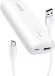 Anker Power Bank, 5,200mAh Ultra-Compact Portable Charger, 321 White 
