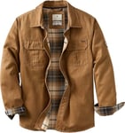 Legendary Whitetails Veste-chemise Journeyman pour homme, veste chemise doublée en flanelle pour homme, manteau résistant à l'eau, vêtement d'automne robuste, Orge, Large haut