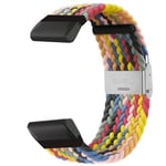 Flätat klockarmband Garmin Fenix E - Rainbow