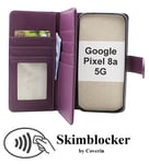 Skimblocker Google Pixel 8a 5G XL Plånboksfodral (Lila)