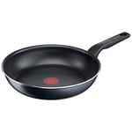 Tefal C38502 XL Force Frying Pan 20 cm, Non-Stick Coating, Durable, Robust, Thermal-Signal, Diffusion Base, Pan Base, Extra Large Shape, Sturdy Handle, Black